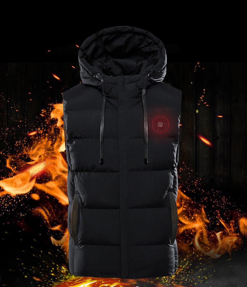 Жилет с подогревом Eco-obigriv CH-9 USB 5V 9 зон обогрева с капюшоном и воротником 2XL - фото 4 Жилет с подогревом Eco-obigriv CH-9 USB 5V 9 зон обогрева с капюшоном и воротником 2XL - фото 4