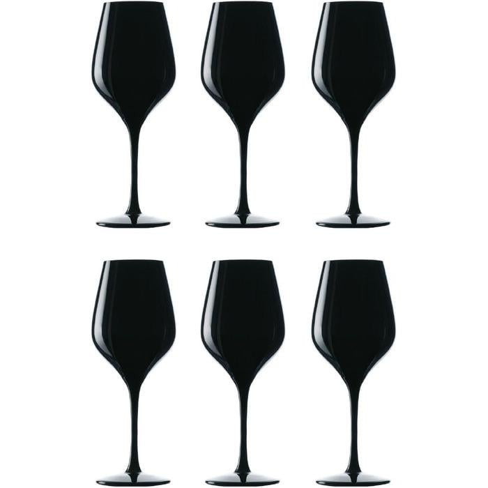 Набір келихів для сліпої дегустації вина Stölzle Lausitz Exquisite 350 мл 6 предметів Чорний (2630935)