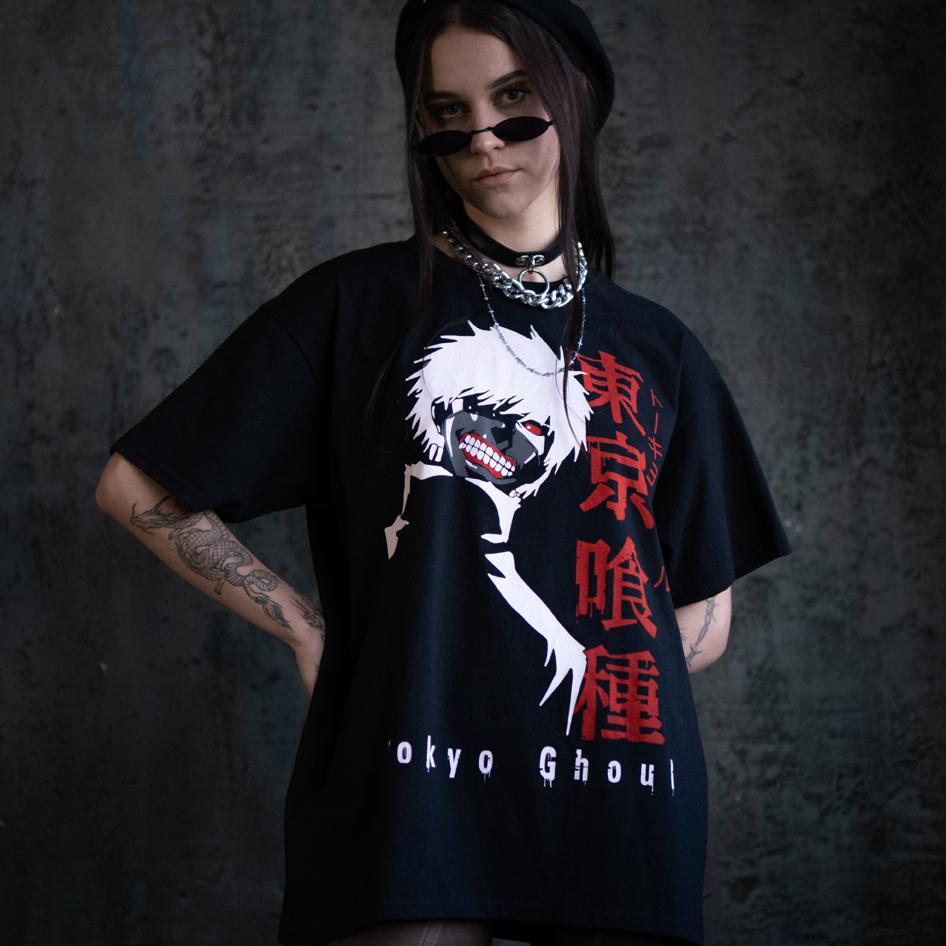 Футболка унисекс Tokyo Ghoul Ken KanekiM Черный (00000001366)