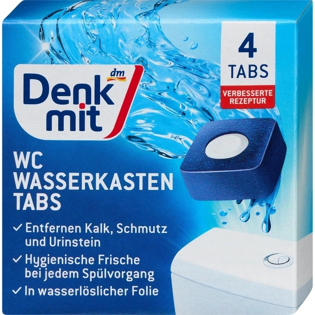 Таблетки для бачка унитаза Denkmit WC Wasserkasten-tabletten 4 шт.