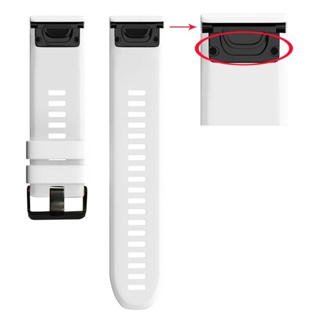 Ремешок силиконовый Primo для часов Garmin Fenix 7/Fenix 7 Pro/Fenix 8 47mm/Fenix E White (2620826594) - фото 4