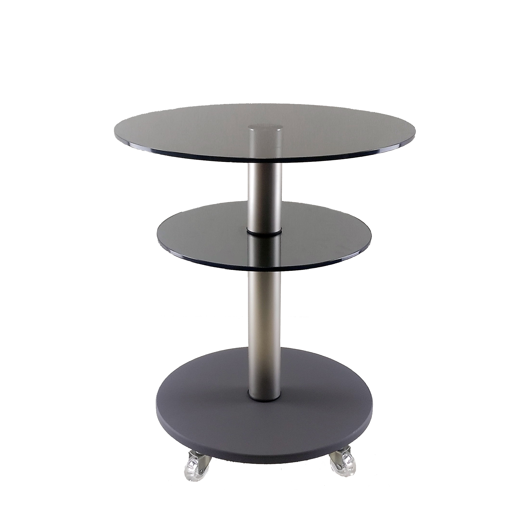 Стол журнальный стеклянный Commus Bravo Light K gray-gray-nks60 Серый (411820199)