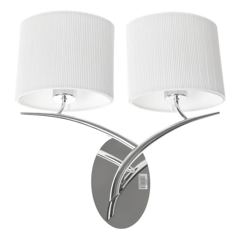 Бра настенное накладное BL-510W/2 E27 CHR с абажуром (L38-117)