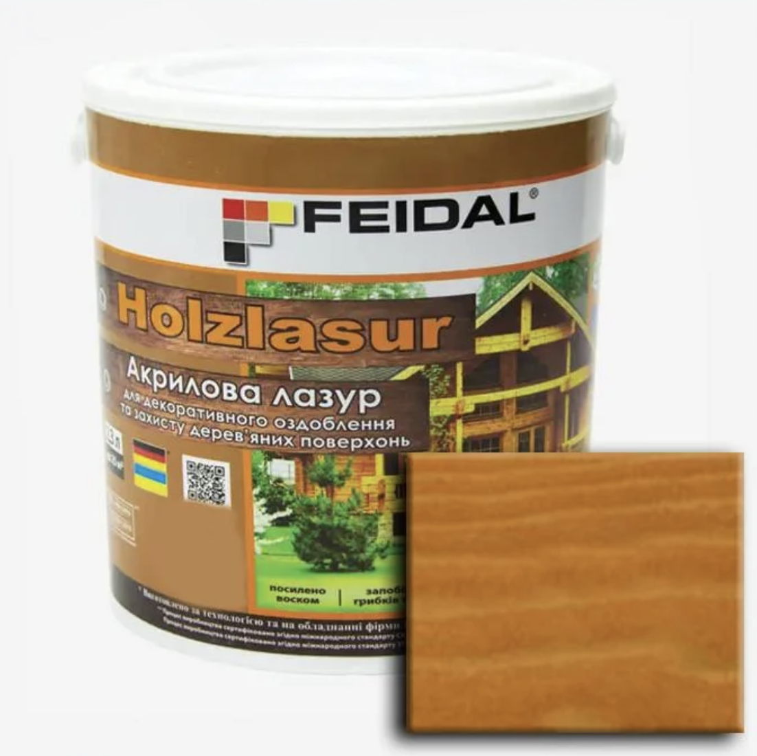 Лазурь акриловая Feidal Holzlasur 2,3 л Орегон (27581885)