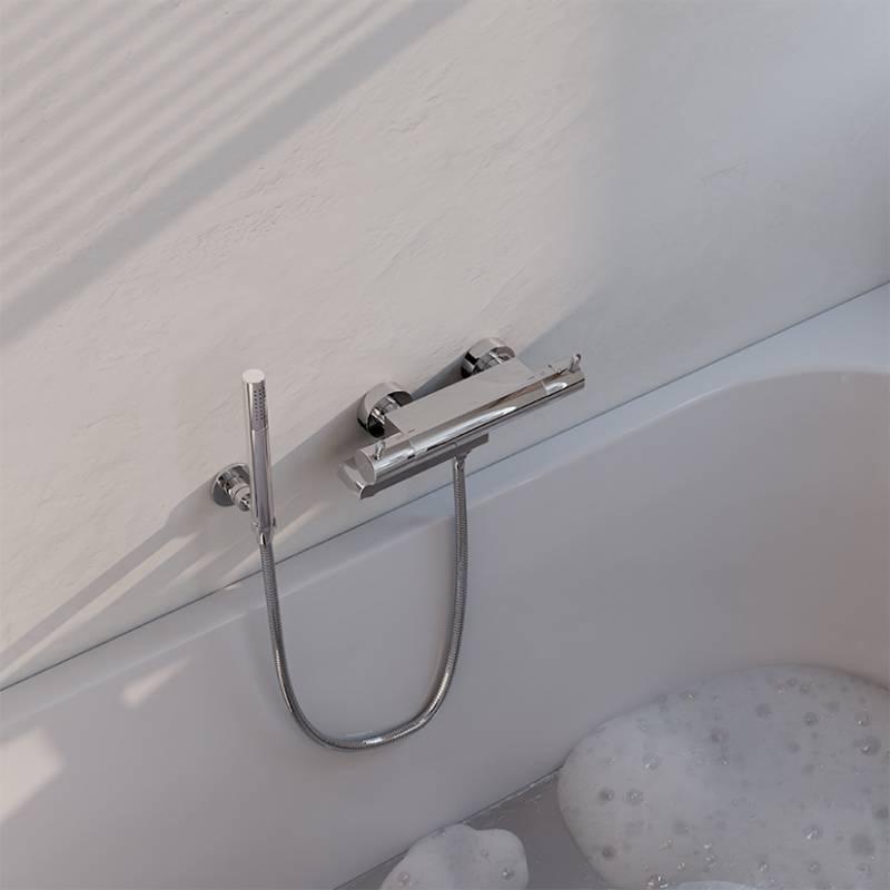 Смеситель для ванны Steinberg 100 3170 с термостатом и встроенным переключателем Хром (1635718998) - фото 4 Смеситель для ванны Steinberg 100 3170 с термостатом и встроенным переключателем Хром (1635718998) - фото 4