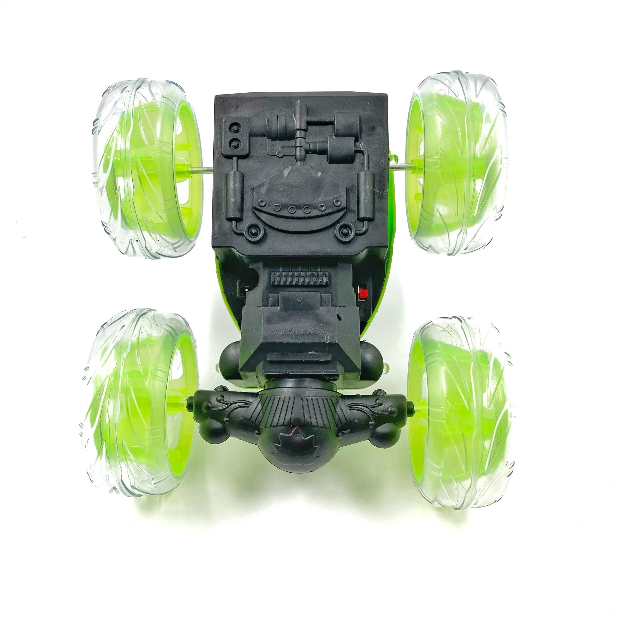 Машинка перевёртыш Jia Yue Toys на радиоуправлении с подсветкой 4,8 В 16 см Зеленый (77463z) - фото 8