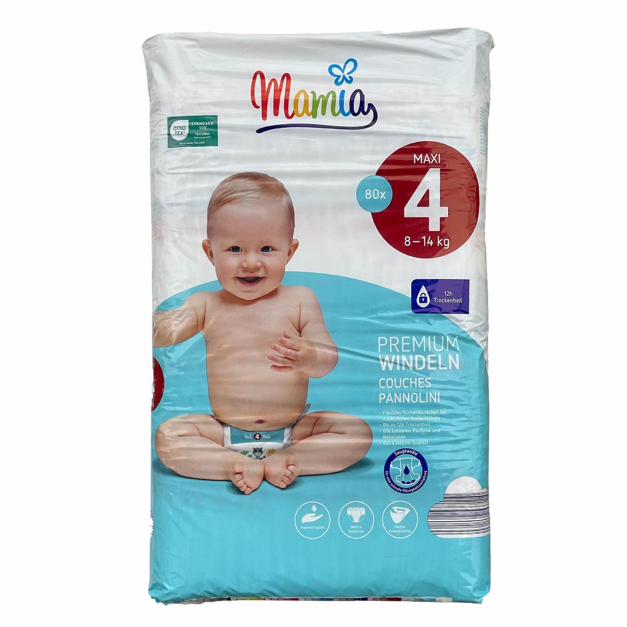 Підгузки дитячі Mamia Premium 4 8-14 кг 80 шт. (2446258705)