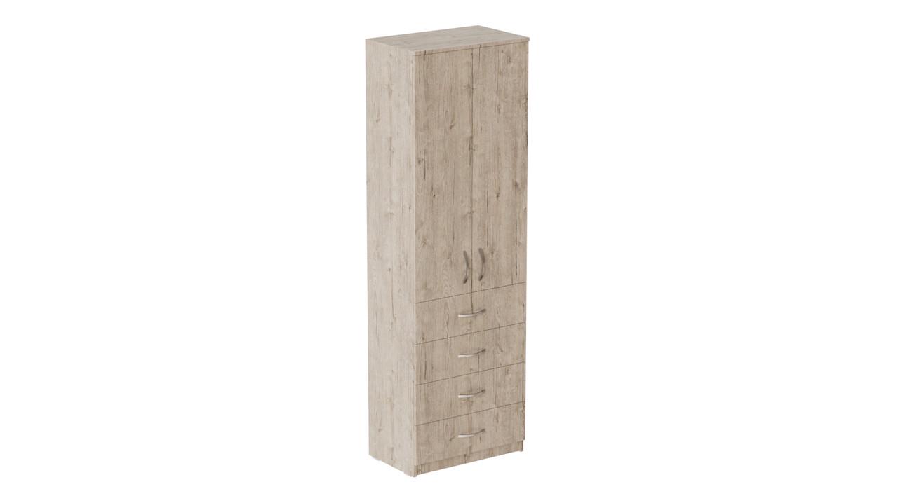 Шкаф Ferrum-decor Анжело на 3 полки с 2 дверями и 4 ящиками ДСП 16 мм 1900x600x380 мм Дуб Сан-Марино (FRD-104990)