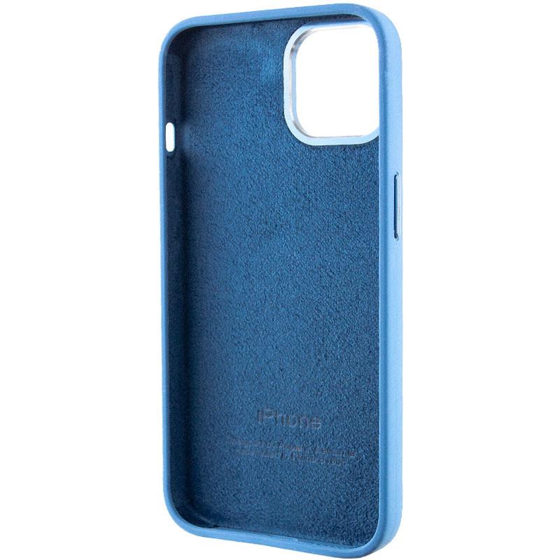 Противоударный чехол Silicone Case Metal Buttons (AA) для Apple iPhone 12 Pro Max (6.7") Синий / Blue Jay - фото 5