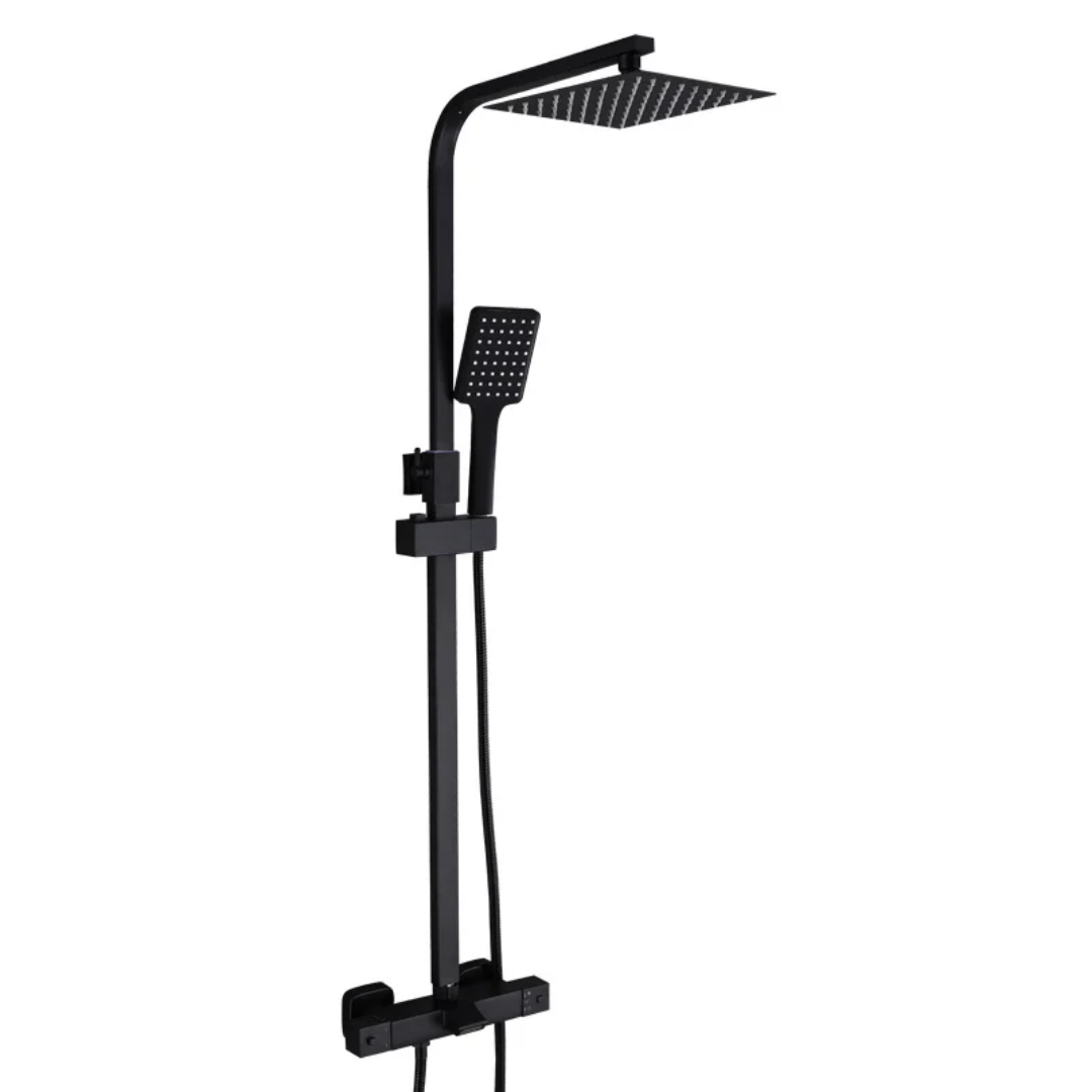 Душевая система Epelli Cubo Terrmostatic Nero с термостатом (2505173763)