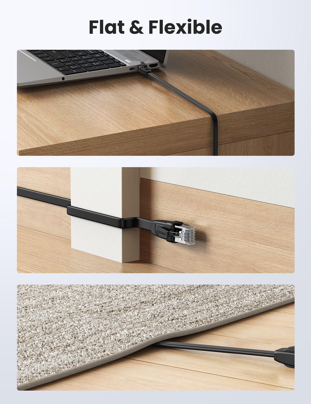 Интернет-кабель UGREEN Cat.8 U/FTP 40 Гбит/с 2000 МГц Lan RJ45 RJ 45 0,5 м Черный (10979) - фото 14 Интернет-кабель UGREEN Cat.8 U/FTP 40 Гбит/с 2000 МГц Lan RJ45 RJ 45 0,5 м Черный (10979) - фото 14