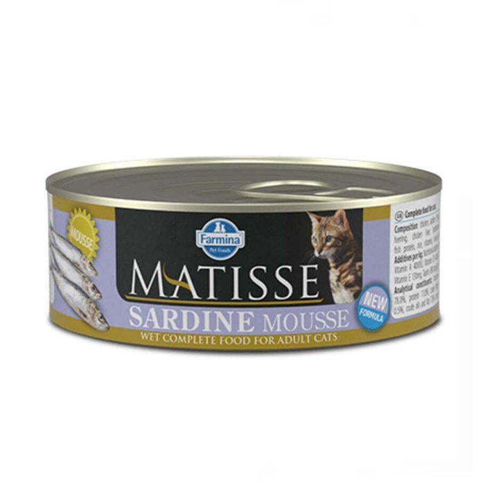Консерва Farmina Matisse Cat Mousse Sardine для котів з сардинами паштет 85 г (162043)