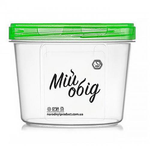 Контейнер пищевой Stenson с резьбой 500 мл d 11х8 см Зеленый (NP-68з)