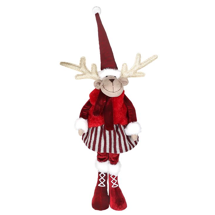 Мягкая игрушка новогодняя BonaDi Олень Девочка (877-104)