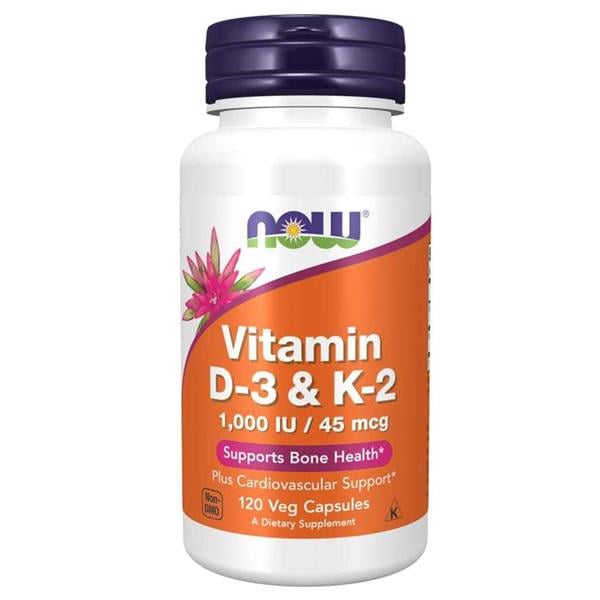 Комплекс NOW Foods Vitamin D-3 & K-2 120 Veg Caps - фото 1