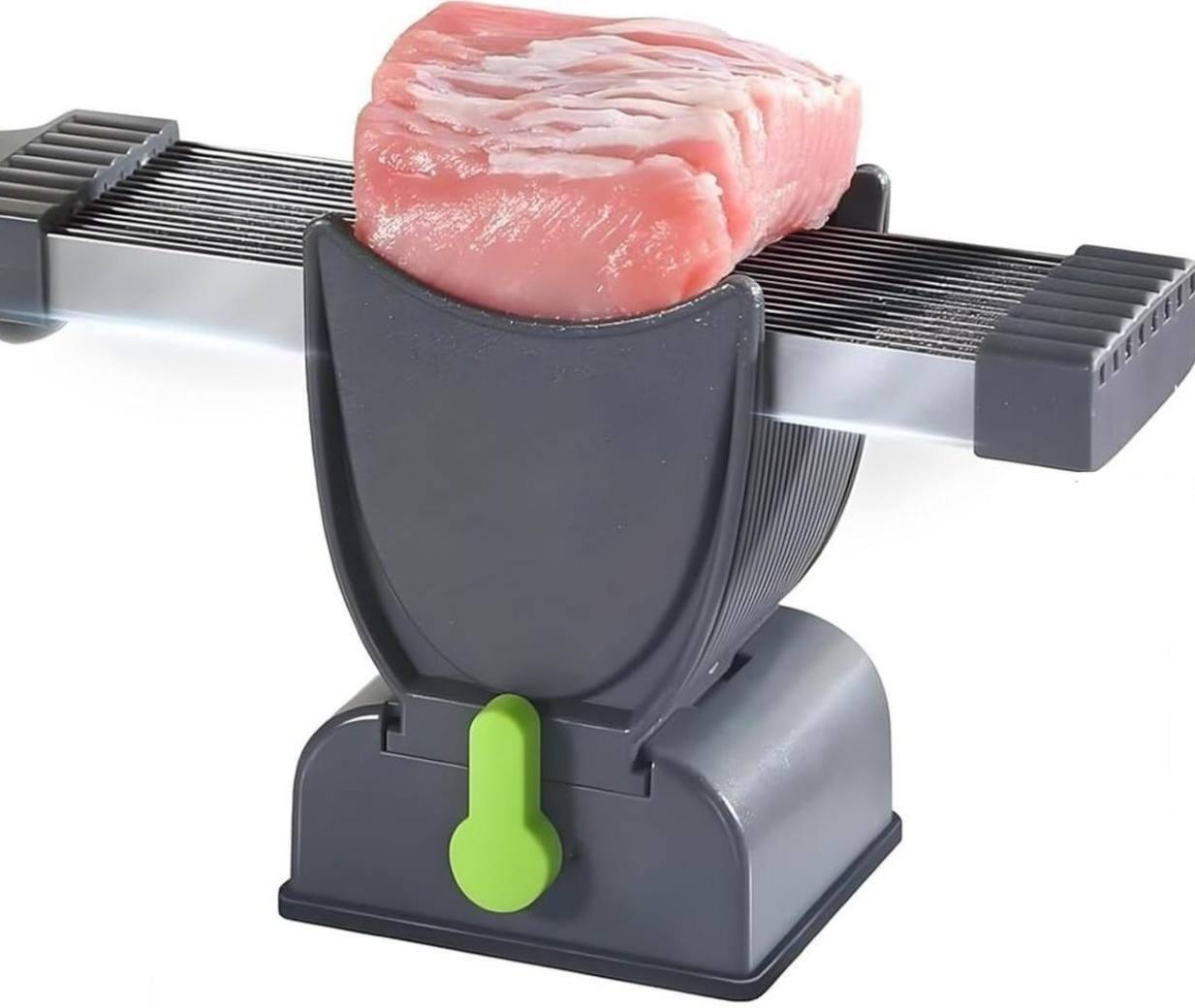 Нож для нарезки слайсами продуктов с подставкой (33335)