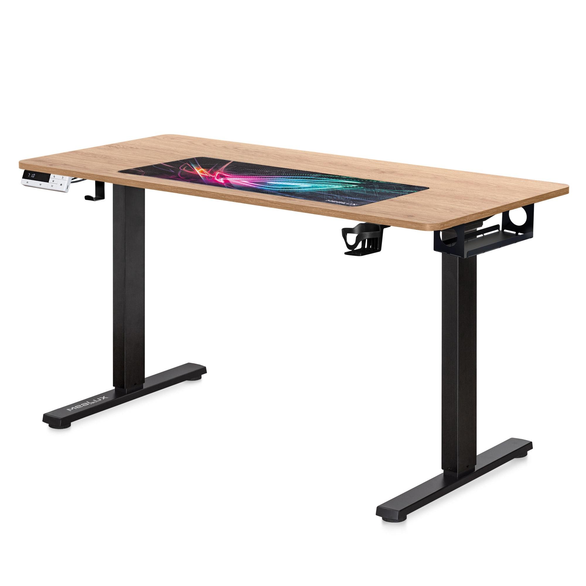 Стіл Mealux PowerDesk Duo Mahogany (EVO-242 Duo Mahogany/B)