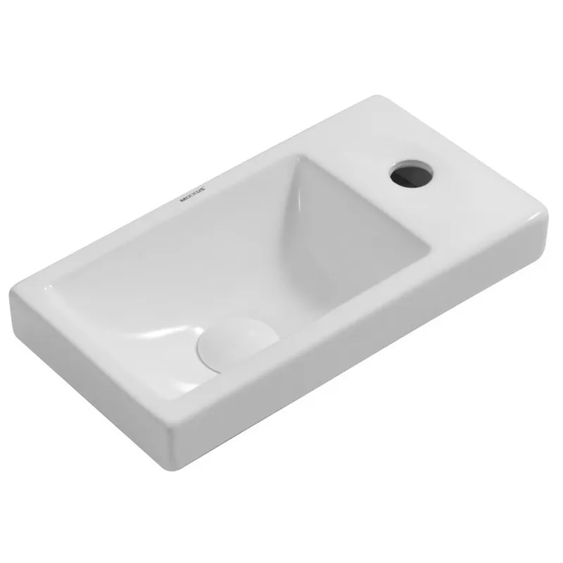 Раковина меблева MIXXUS Premium QUADRO-1501 з отвором під змішувач 400х215х105 мм (MP6502)