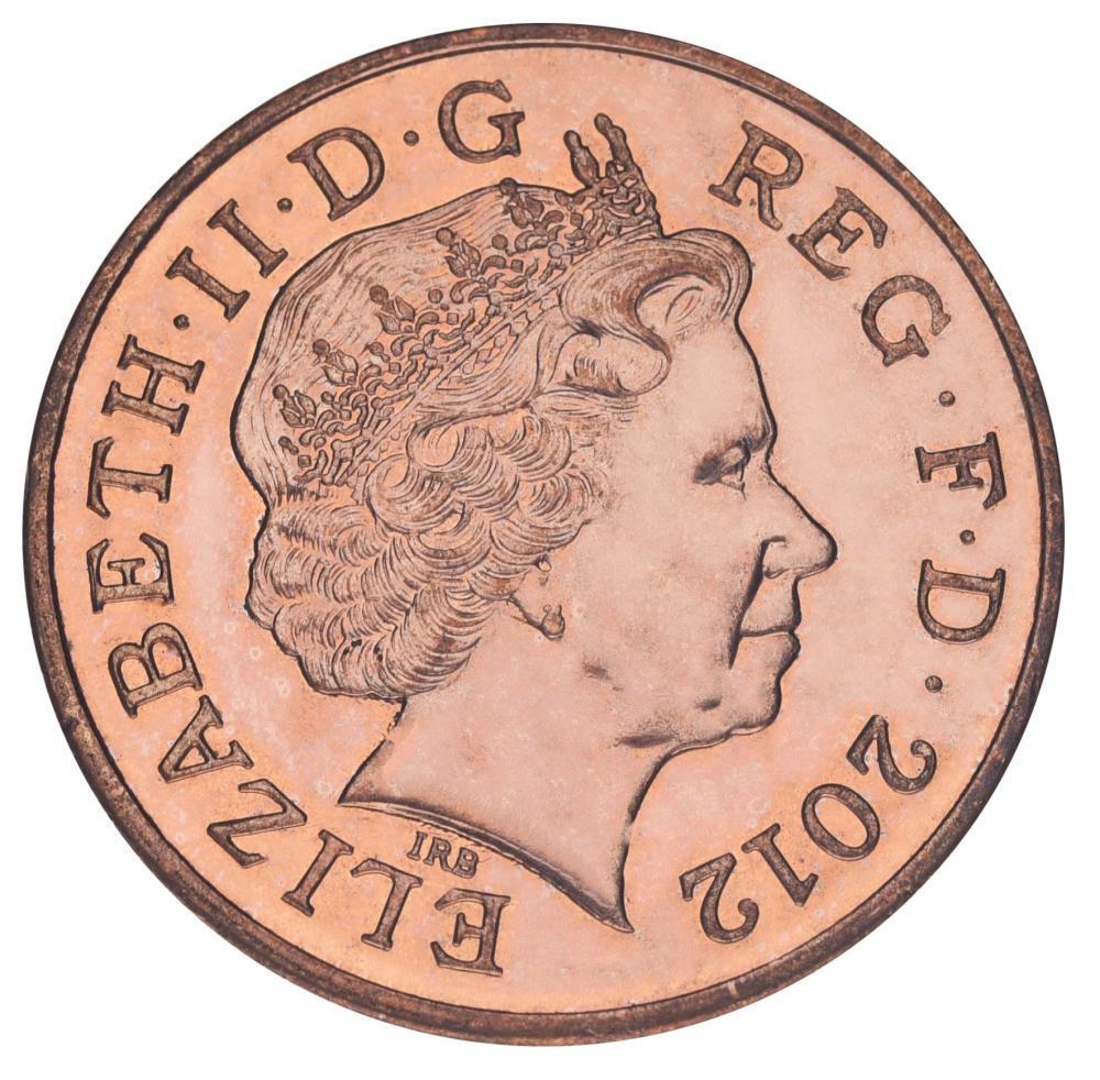 Коллекционная монета Великобритания 2 пенса 2012 F-VF (15391392)