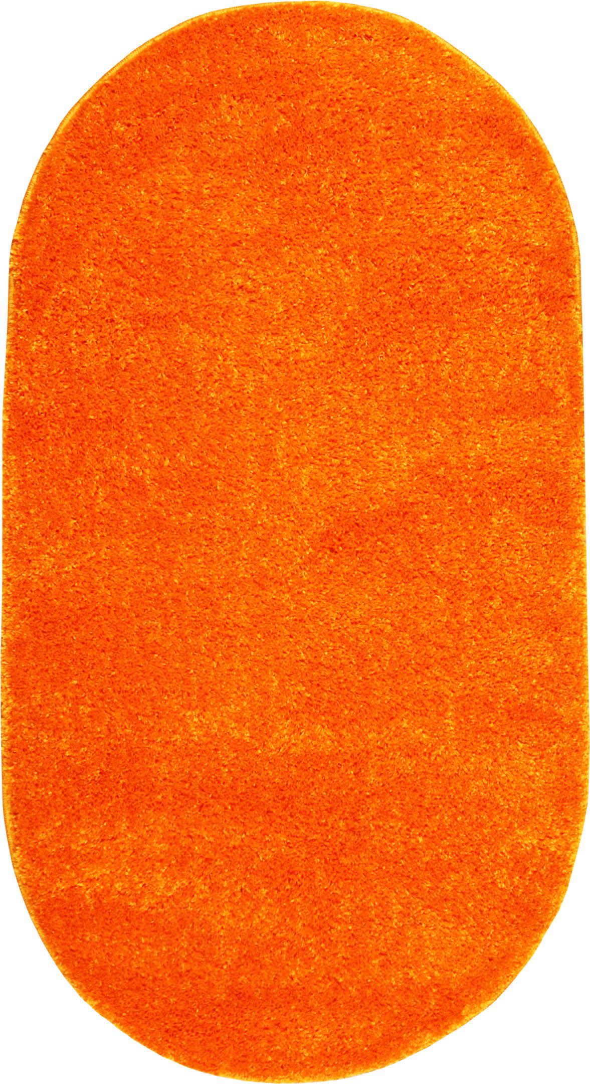 Ковер с длинным ворсом Karat Fantasy 12000/160 0,8x1,5 м овальный Оранжевый (00-00005519)