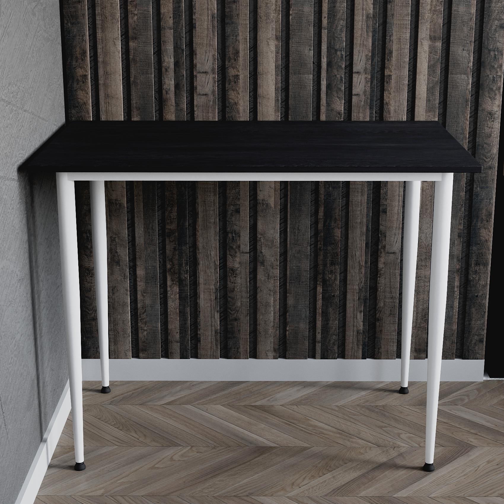 Универсальный стол Prime Ferrum-decor 750x1400x700 Белый металл ДСП Каштан Арвадонна 16 мм (FRD-107740)