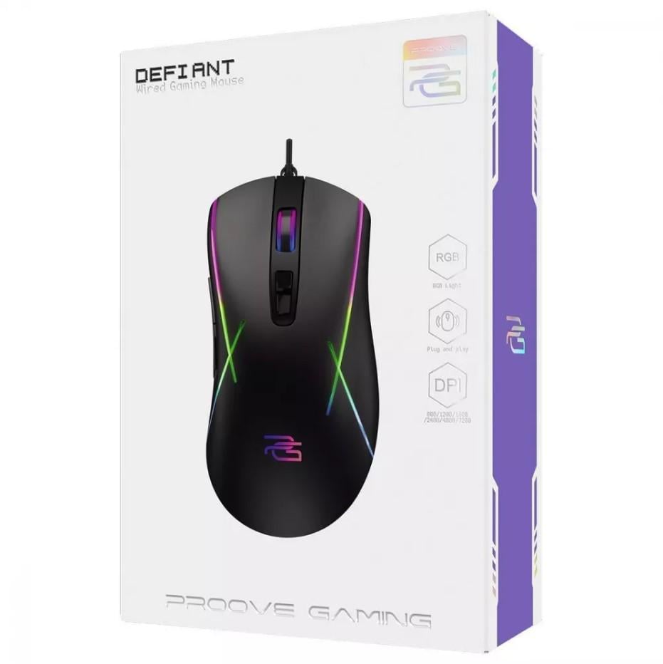 Комп'ютерна мишка ігрова Proove Gaming Defiant Black (000004005) - фото 3