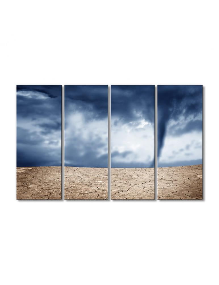 Картина модульная Смерч в пустыне 4 модуля 80x120 см