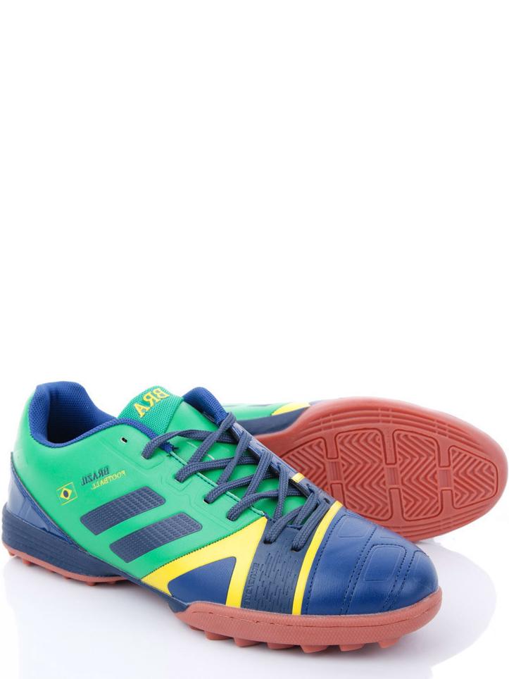 Футзалки Demax A8012-4Z на резиновой подошве р. 45 Сине-зеленый (99715)