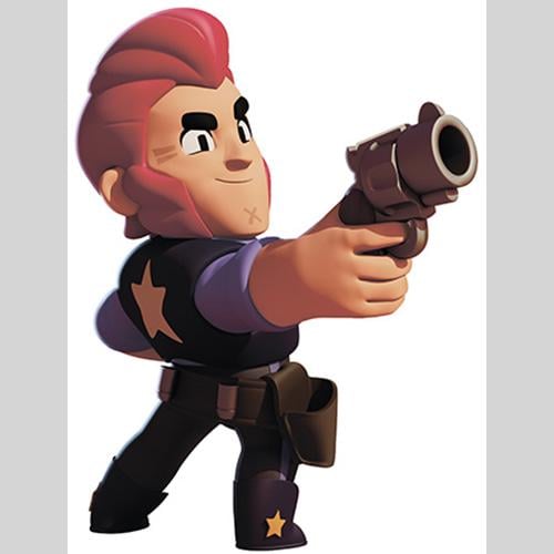 Наклейка Ростовая фигура Бравл старс Кольт