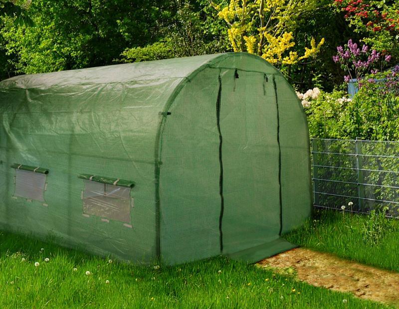 Теплица парник пленочная Garden Line TUN5606 10м2 с окнами 4х2,5х2 м Зеленый - фото 6 Теплица парник пленочная Garden Line TUN5606 10м2 с окнами 4х2,5х2 м Зеленый - фото 6