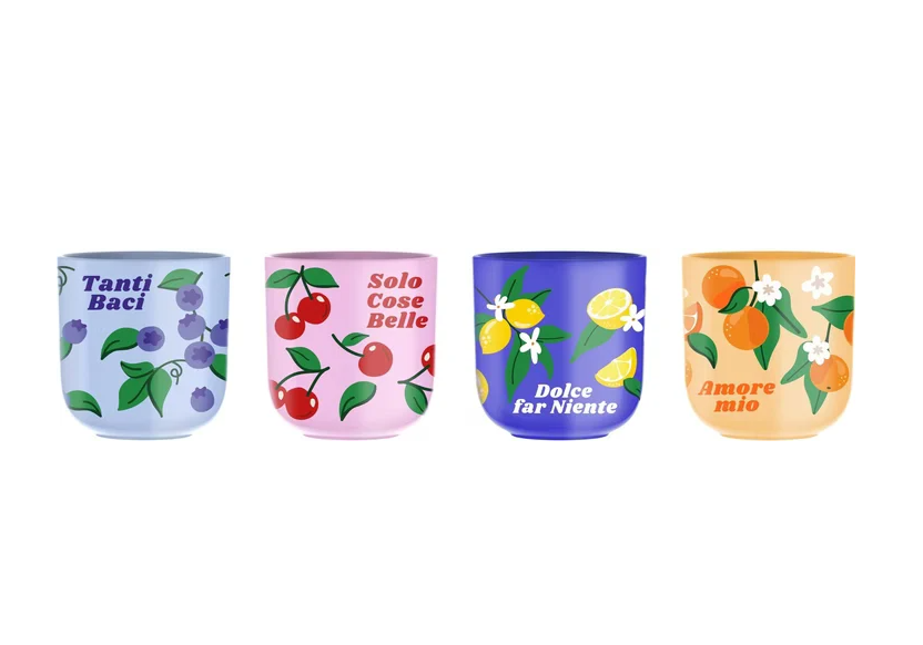 Набор чашек Bialetti Bicchierini Della Frutta 90 мл (PFRUIT010)