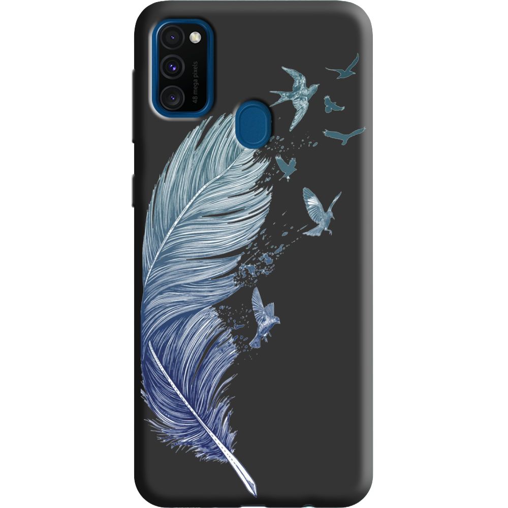 Чохол Boxface Samsung M307 Galaxy M30s Feather Чорний силікон (38209-cc38-38658)