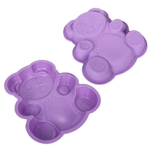 Форма силиконовая Stenson MH-3037 Медвежонок 17х15х3 см Фиолетовая (569749) - фото 2 Форма силиконовая Stenson MH-3037 Медвежонок 17х15х3 см Фиолетовая (569749) - фото 2