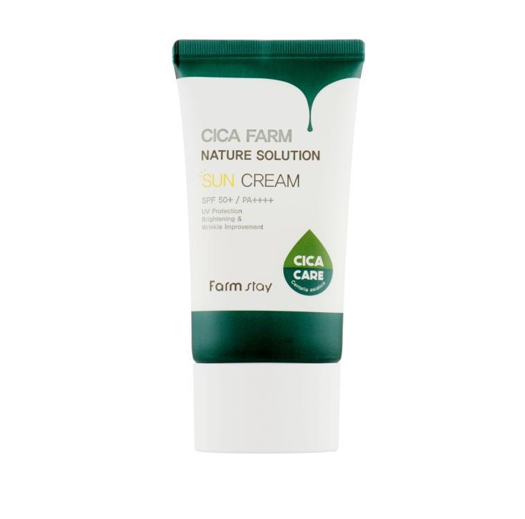 Сонцезахисний крем FarmStay SPF 50+ Cica Farm Nature Solution Sun Cream PA++++ 50 мл (8809639173442)