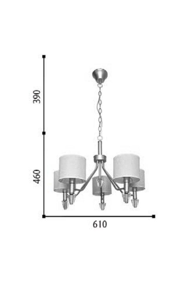 Люстра Blitz 1376 61x85 см Бежевий (1376-45) - фото 3