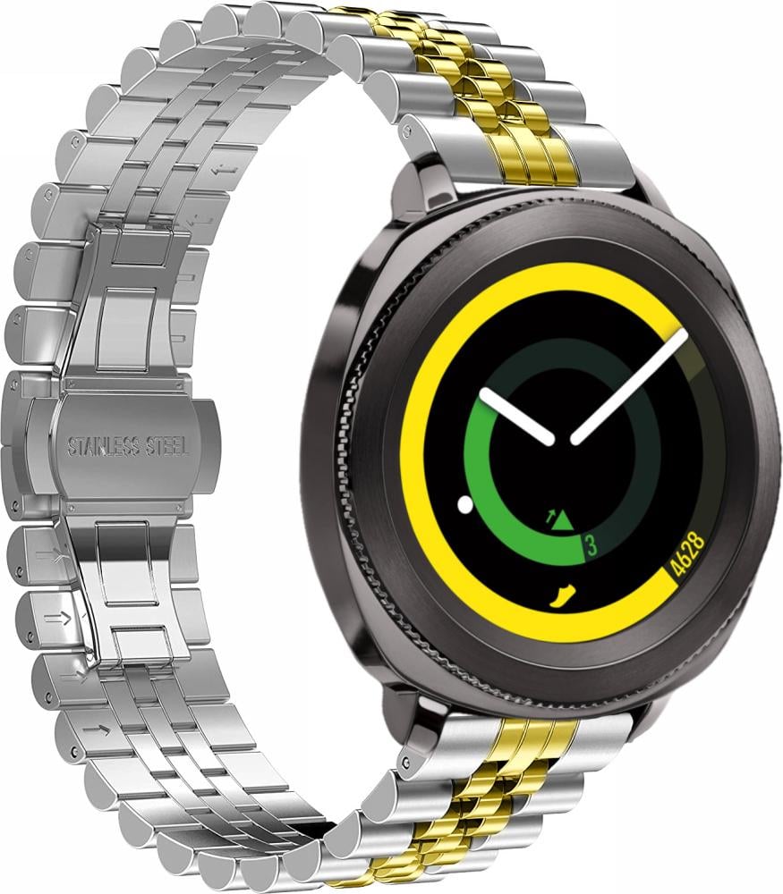 Браслет металевий Stech Line для Samsung Gear Sport Silver/Gold (27046-67) Браслет металевий Stech Line для Samsung Gear Sport Silver/Gold (27046-67)