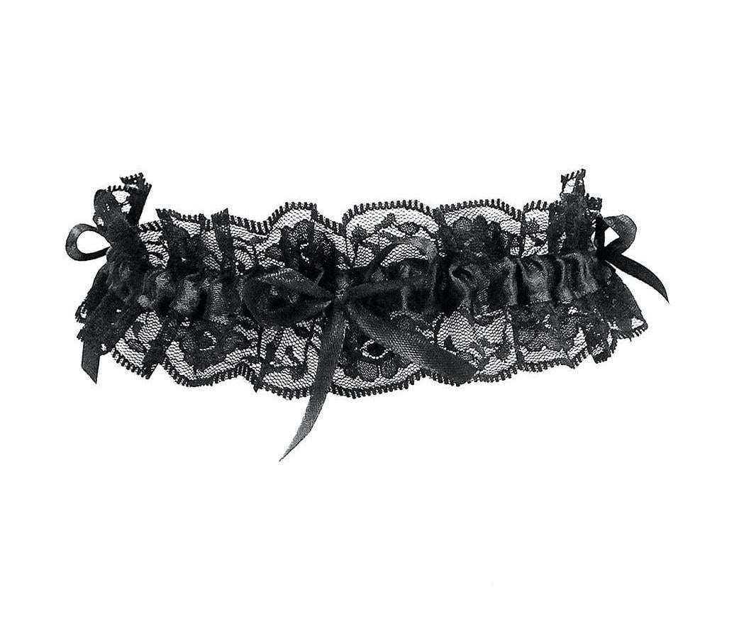 Підв'язка на ногу гіпюрова (15-764BLK)