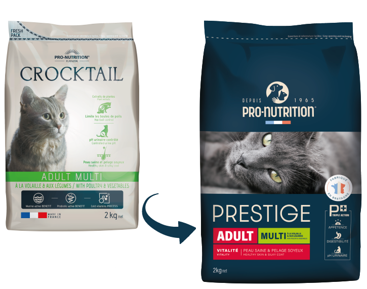 Корм сухой полнорационный для взрослых кошек Pro-Nutrition Flatazor Prestige Cat Multi чувствительных к различным вкусам с птицей и овощами 2 кг (203870C4) - фото 4