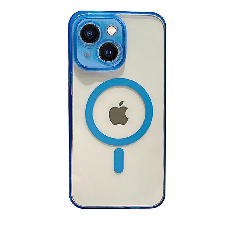 Чохол для Apple iPhone 15 Plus Clear Magnetic Series Blue