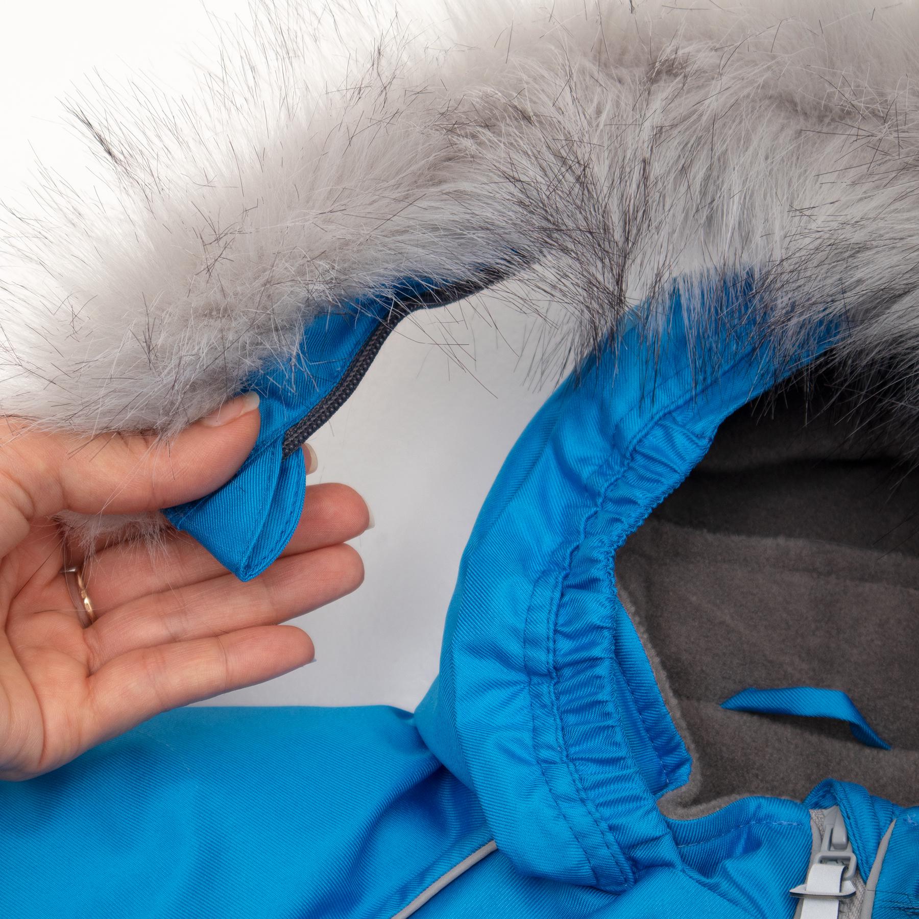 Дитячий зимовий комбінезон з капюшоном DoRechi Аполло з хутром 92-98 см Блакитний (21511) - фото 8