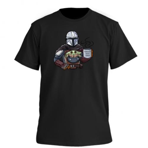 Футболка мужская Owi Premium Galaxy's Best Dad M Черный (15010602-2-105030-M)