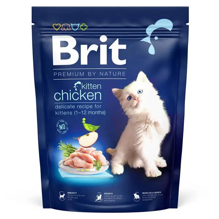 Корм для котят сухой Brit Premium by Nature Cat Kitten 171842 с курицей 300г (9365)