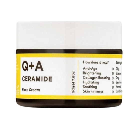 Захисний крем для обличчя Q+A Ceramide Cream 50 г (5060486264377)