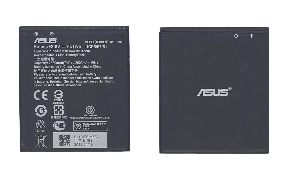Аккумулятор для смартфона Asus B11P1602 ZenFone Go 5,0 3,8V 2600 mAh 9,88 Wh Black