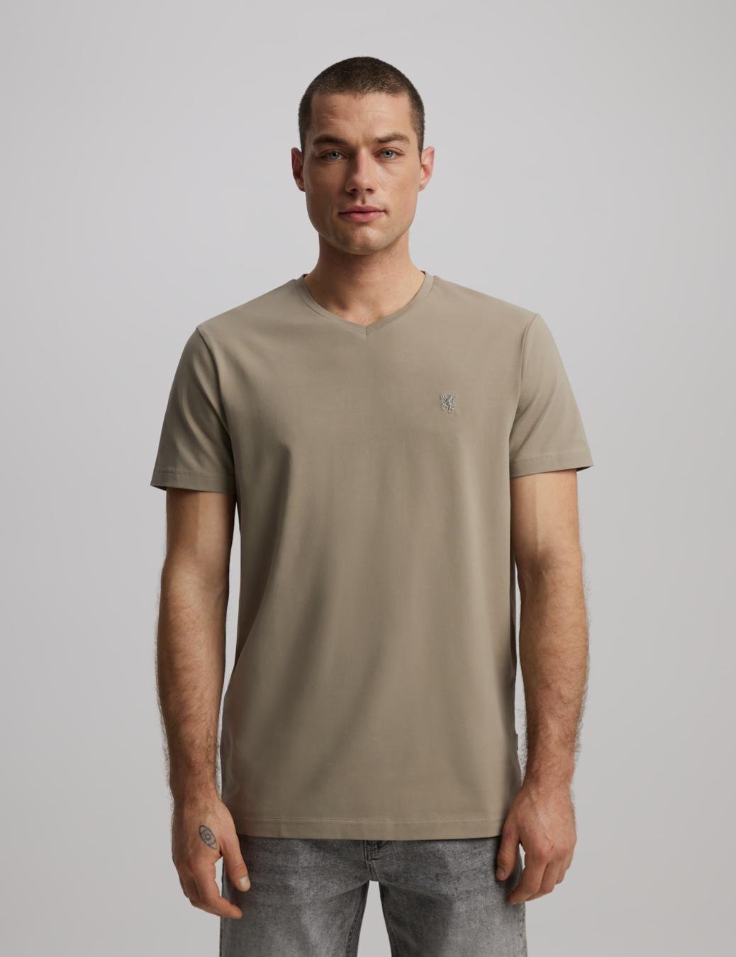 Футболка мужская Diverse V NECK 252 XL Хаки (5905384109767)