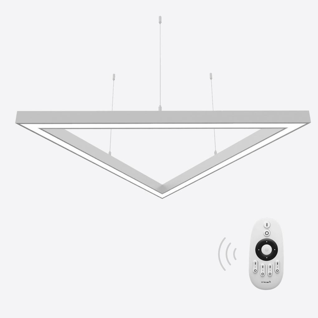 Светильник светодиодный управляемый X-LED 90 Вт треугольник 3x680 мм (LSNTri-90d) - фото 2