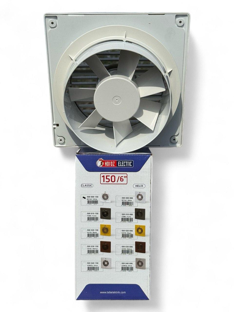 Вентилятор HOROZ ELECTRIC 20 Вт 150 мм (500-000-150) - фото 3 Вентилятор HOROZ ELECTRIC 20 Вт 150 мм (500-000-150) - фото 3