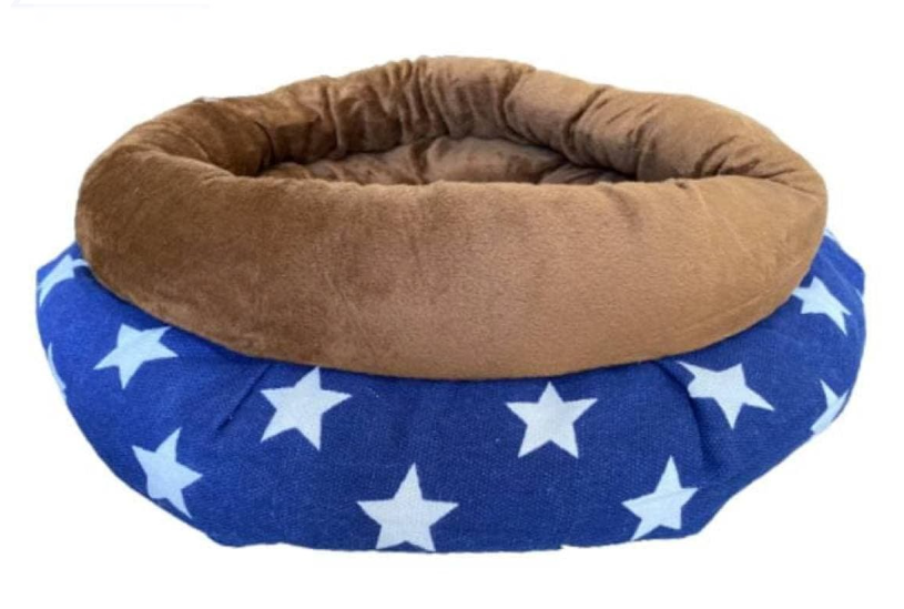 Лежак круглый S Синий/коричневый(00000007081)