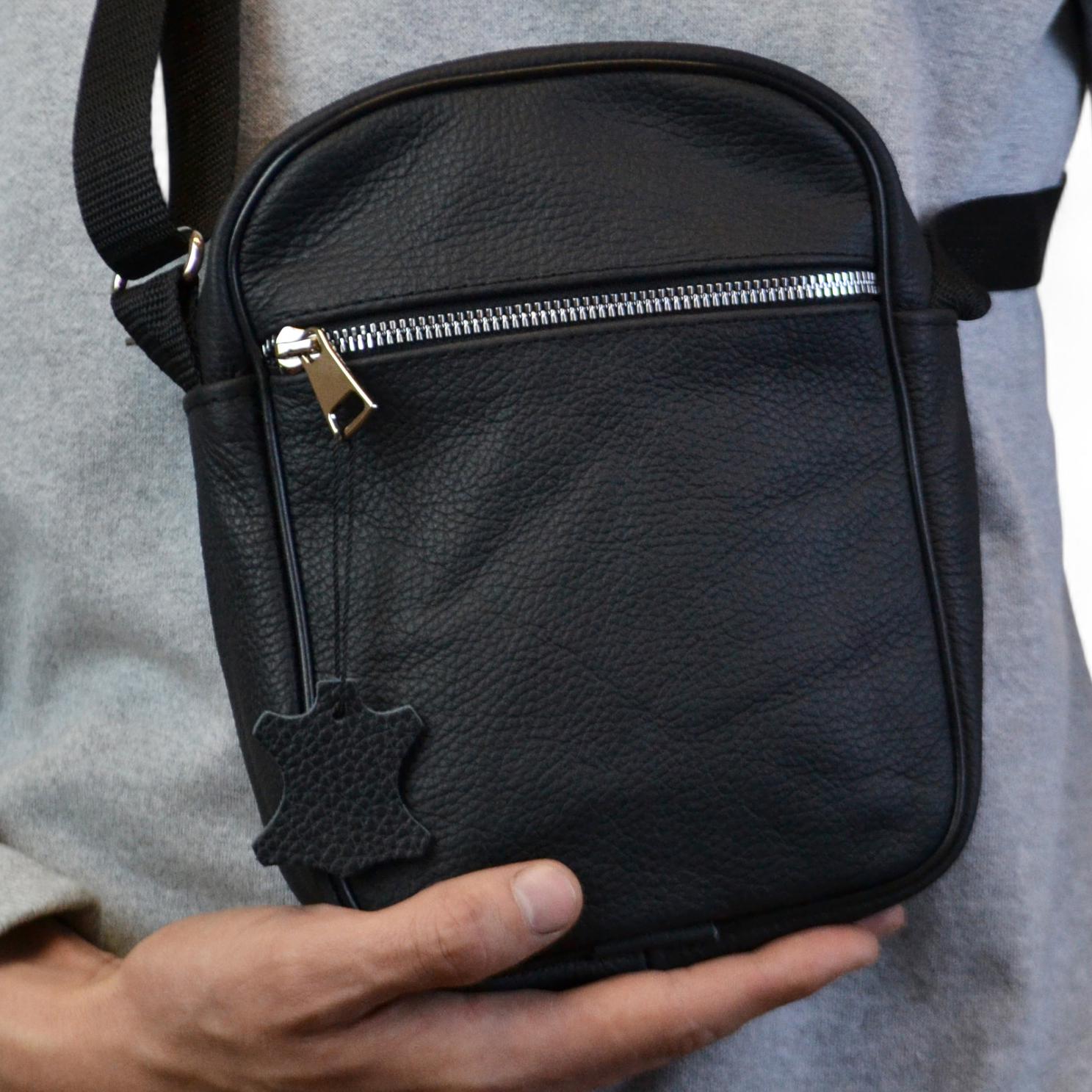 Сумка из натуральной кожи Черный (119530) - фото 12 Сумка из натуральной кожи Черный (119530) - фото 12