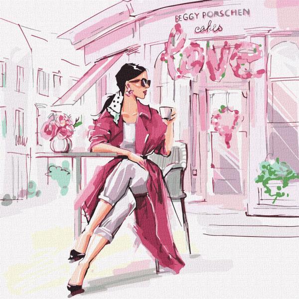 Картина по номерам Идейка Люди Стиль мегаполиса 40х40 см в термопакете (КНО4822-mt)